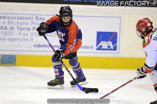 2013-02-02 Valpellice-Hockey Milano Rossoblu U12 0493 Omar Garbuio